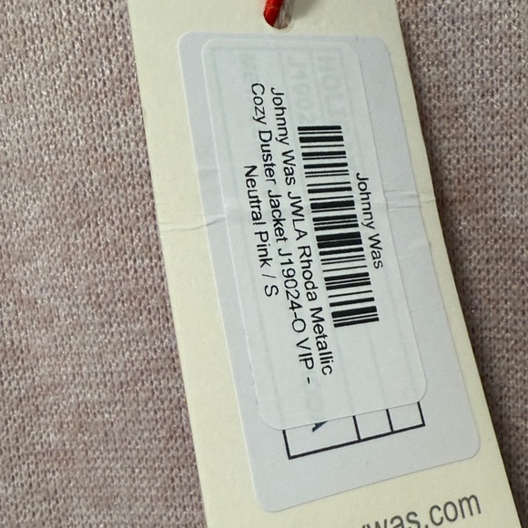 NEW Johnny Was Cozy Embroidered Shimmer Cardigan / Duster S - Picture 8 of 9